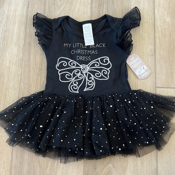 Baby Ganz | One Pieces | My Little Black Christmas Dress New With Tags 6m |  Poshmark
